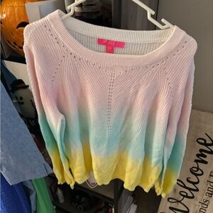 Lilly Pulitzer Ombré sweater.